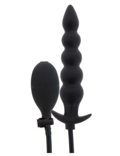 Plug gonflable Ribbed Advanced 18.5 x 4 cm Noir