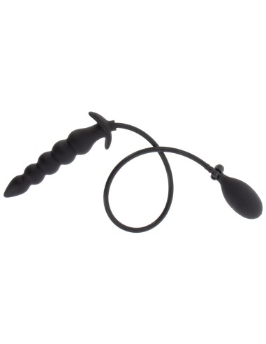 Plug gonflable Ribbed Advanced 18.5 x 4 cm Noir