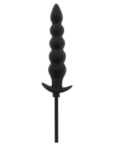 Plug gonflable Ribbed Advanced 18.5 x 4 cm Noir