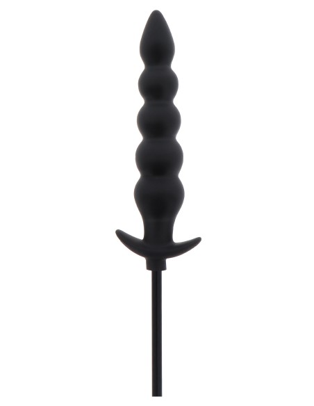 Plug gonflable Ribbed Advanced 18.5 x 4 cm Noir