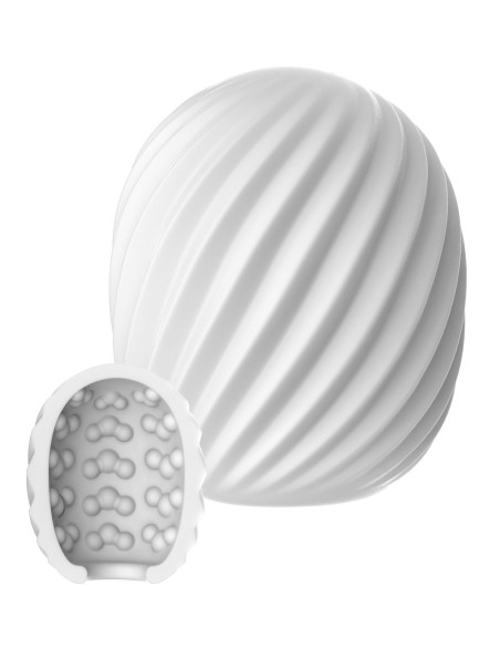 Oeuf de Masturbation HERO SPIRAL Blanc