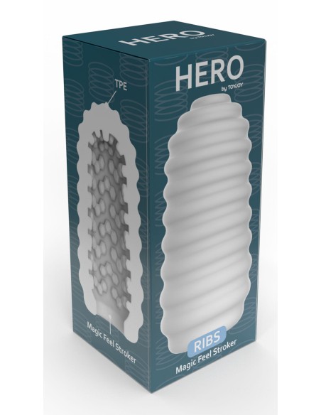 Masturbateur Hero Ribs Blanc