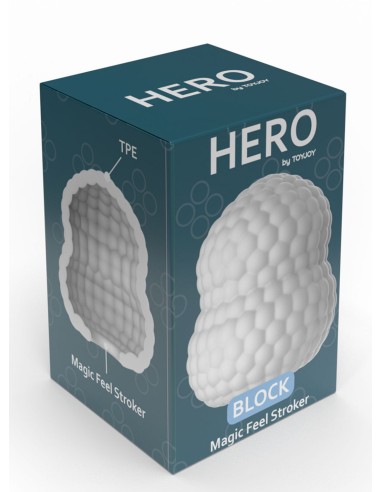 Oeuf de Masturbation Hero Block Blanc