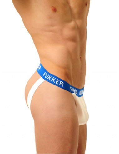 Jockstrap Fukker Blanc et bleu