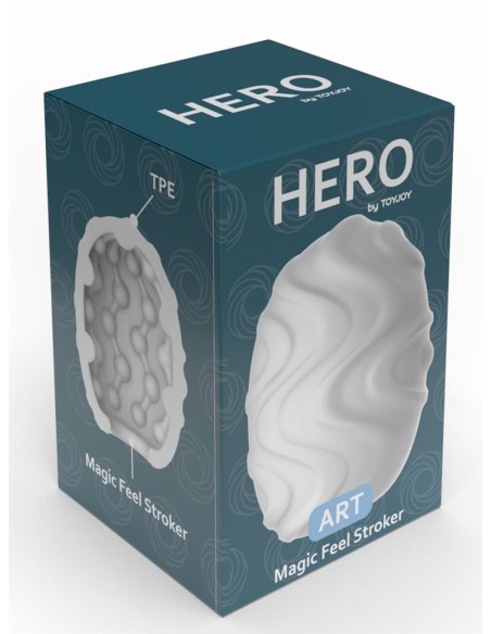 Oeuf de Masturbation Hero Art Blanc Oeuf de Masturbation Hero Art Blanc