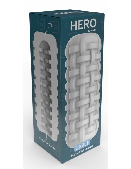Masturbateur Hero Cable Blanc Masturbateur Hero Cable Blanc