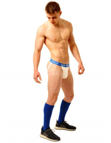 Jockstrap Fukker Blanc et bleu