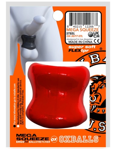 Ballstretcher Mega Squeeze 30 mm - Hauteur 50 mm Rouge