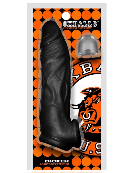 Gaine de pénis Dicker 15 x 3.5 cm Noire