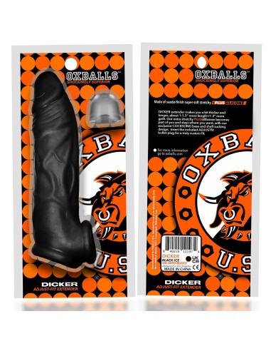 Gaine de pénis Dicker 15 x 3.5 cm Noire