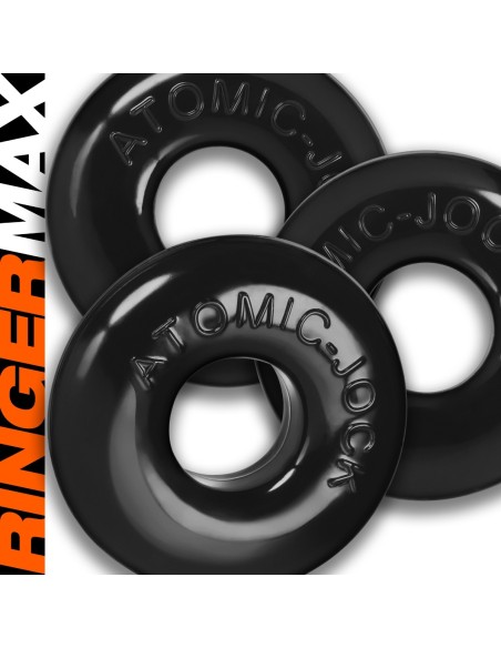 Lot de 3 Cokrings Ringer Max 20 mm Noirs Lot de 3 Cokrings Ringer Max 20 mm Noirs