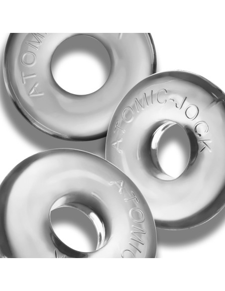 Lot de 3 Cockrings Ringer Max 20 mm Transparents