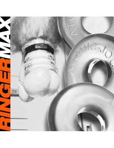 Lot de 3 Cockrings Ringer Max 20 mm Transparents