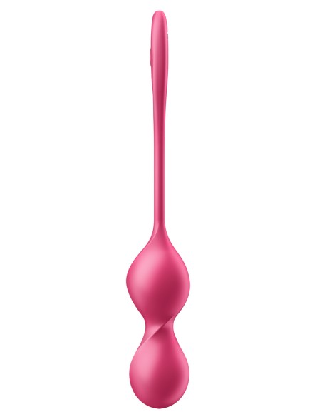 Boules de Geisha Vibrantes Connectées Love Birds 2 9 x 3.3cm Framboise