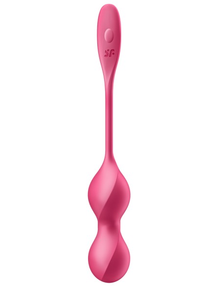 Boules de Geisha Vibrantes Connectées Love Birds 2 9 x 3.3cm Framboise