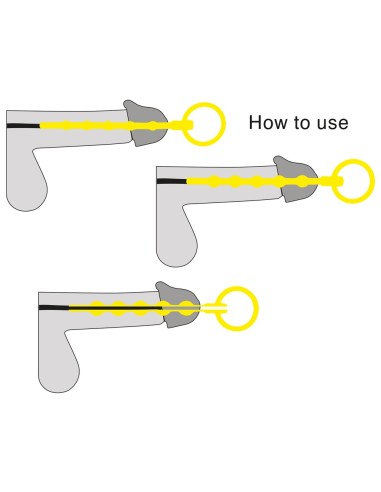 Kit de 3 Tiges d'urètre Training 12 cm - Diamètre 7 à 12mm