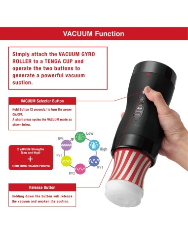 Kit Succion-Rotation Tenga Vacuum Gyro Roller