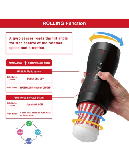 Kit Succion-Rotation Tenga Vacuum Gyro Roller