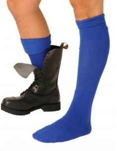Chaussettes Boot Bleues