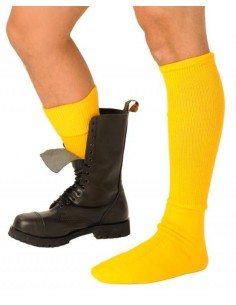 Chaussettes Boots Jaunes