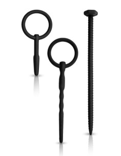 Lot de 3 Tiges et plug d'urètre Knot Sound Diamètre 7mm