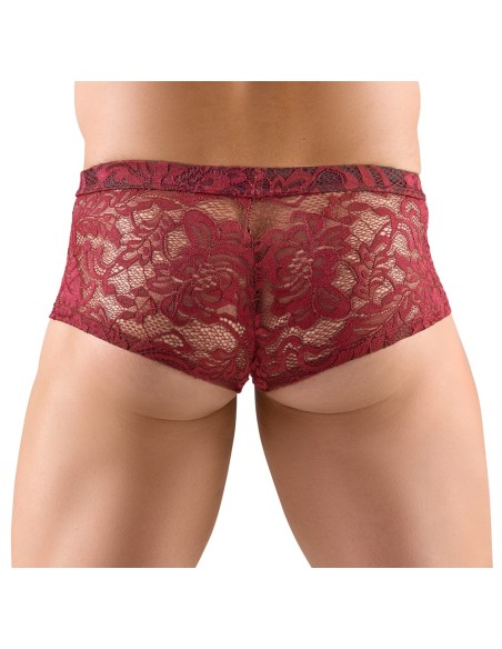 Boxer Dentelle FLINO Bordeaux