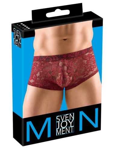 Boxer Dentelle FLINO Bordeaux