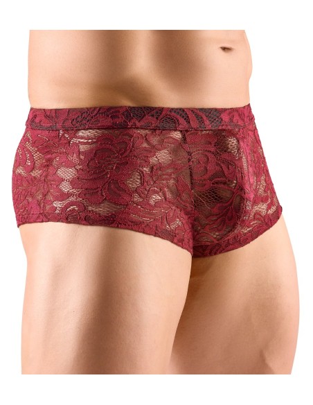 Boxer Dentelle FLINO Bordeaux