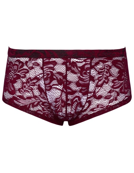 Boxer Dentelle FLINO Bordeaux