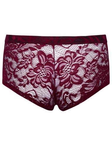Boxer Dentelle FLINO Bordeaux