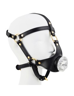 Bâillon avec Masturbateur Entrée Bouche Tranlips 30mm