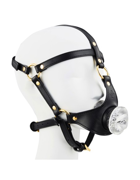 Bâillon avec Masturbateur Entrée Bouche Tranlips 30mm