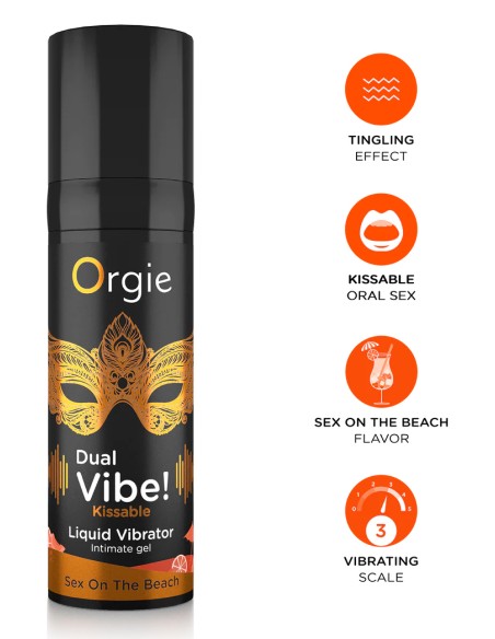 Gel Stimulant Dual Vibe Sex On The Beach 15ml
