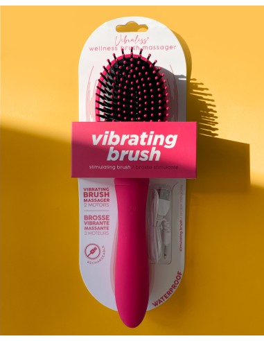 Brosse à Cheveux Vibrante Vibraliss 11.5 x 3.3cm Rose