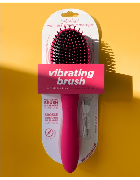 Brosse à Cheveux Vibrante Vibraliss 11.5 x 3.3cm Rose