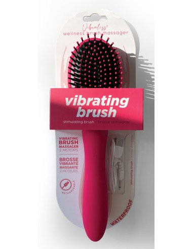 Brosse à Cheveux Vibrante Vibraliss 11.5 x 3.3cm Rose