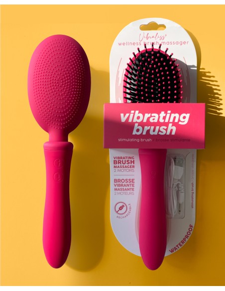 Brosse à Cheveux Vibrante Vibraliss 11.5 x 3.3cm Rose
