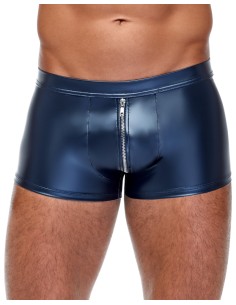 Boxer avec zip Andio Bleu métallisé