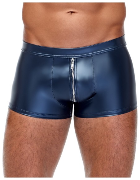 Boxer avec zip Andio Bleu métallisé