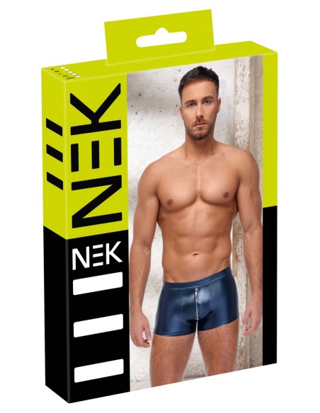 Boxer avec zip Andio Bleu métallisé