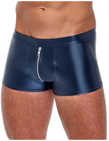Boxer avec zip Andio Bleu métallisé