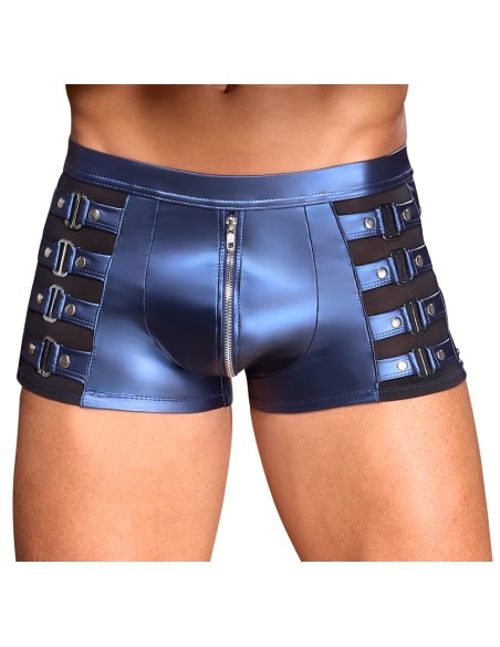 Boxer avec zip Eclino Bleu métallisé