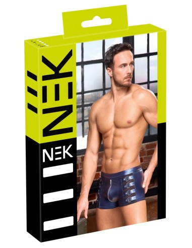 Boxer avec zip Eclino Bleu métallisé