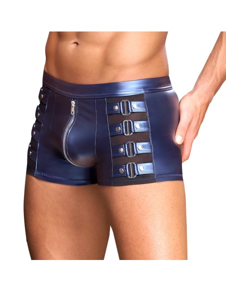 Boxer avec zip Eclino Bleu métallisé
