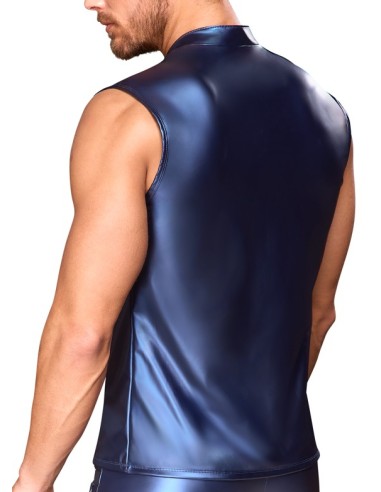 Veste avec zip Top Eclino Bleu métallisé