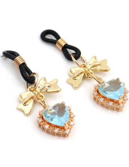 Pince-Tétons Heart Diamond Bleu Pince-Tétons Heart Diamond Bleu