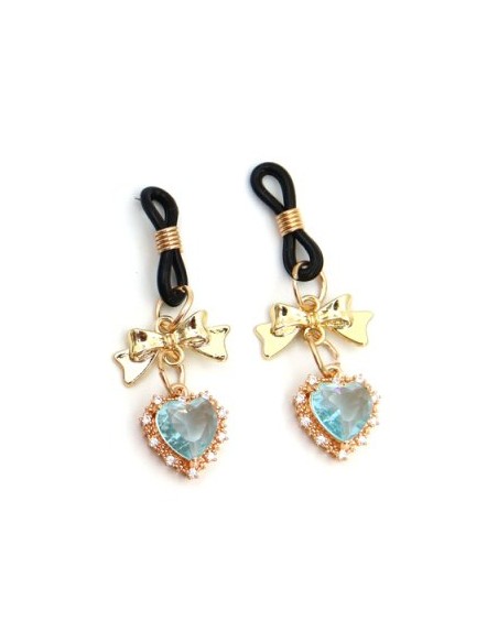 Pince-Tétons Heart Diamond Bleu Pince-Tétons Heart Diamond Bleu