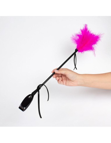 Cravache et Plumeau Secret Touch 50cm Fuchsia