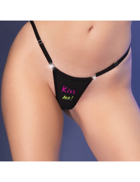 String Kiss Me ! Noir