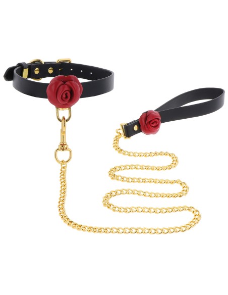 Collier et laisse Wild Roses